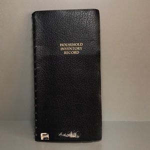 Household Inventory Record Journal
